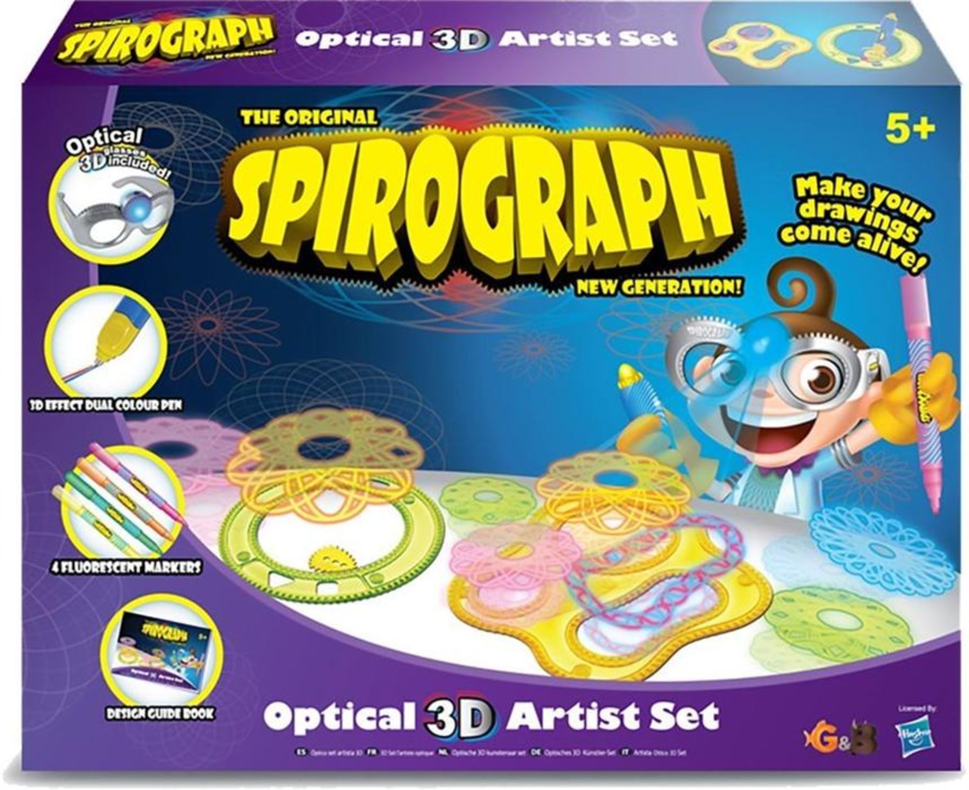 KOKY044 The Original Spirograph Artistic Set