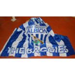 POLICE > Box of West Bromwich Albion flags, banners etc.