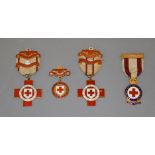 The British Red Cross medals, 1939. First Aid; Nursing; County of Hampshire, all stamped B.