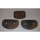 Railwayana: 3 Cast iron British Railways Wagon plates