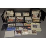 5 FDC albums including presentation packs and coins.