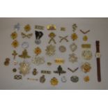 Collection of military badges,