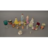 Assorted ceramic items including Coalport and Royal Doulton Ladies,