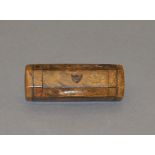 Antique burr wood snuff box