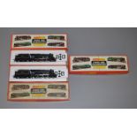 OO Gauge. 3 x R.859 black 5 locomotives. G+ in F/G boxes.