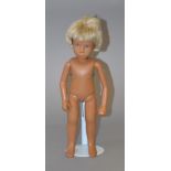 Trendon Sasha doll with blonde hair, hair has been cut, no clothes.