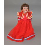 Koppelsdorf (Germany) bisque head doll, impressed '1330 A7M', sleeping blue eyes,