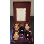 Steiff UK Baby Bears Set 1989-1993, contains five bears, height of all 16 cm, ltd.ed. 937/1847.