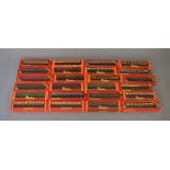 OO Gauge. Hornby. 24 x boxed coaches, various liveries. VG in mainly G+ boxes.