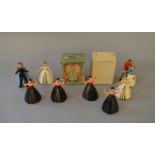 Wells/Brimtoy dancing figures: Fairy Queen in illustrated box with key;