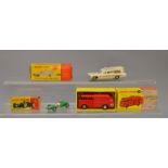 Three Dinky Toys: #276 Airport Fire Tender with Flashing Light;