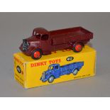 Dinky Toys #412 Austin Wagon, maroon body with red hubs. VG in G+ box with correct colour spot.