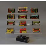 13 x diecast models by Bandai, Diapet and similar Japanese made diecast models.