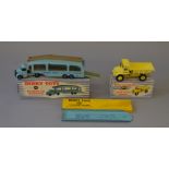 Three Dinky Toys: #982 Pullmore Car Transporter; #994 Loading Ramp for Car Transporter;