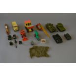 Quantity of assorted playworn Dinky models.