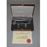 OO Gauge Bachmann. Ltd Edition BR green A1 class "Tornado" in fitted wooden case with certificate.