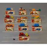 10 x Grip Zechin (Japan) diecast and plastic models, all trucks and construction models.