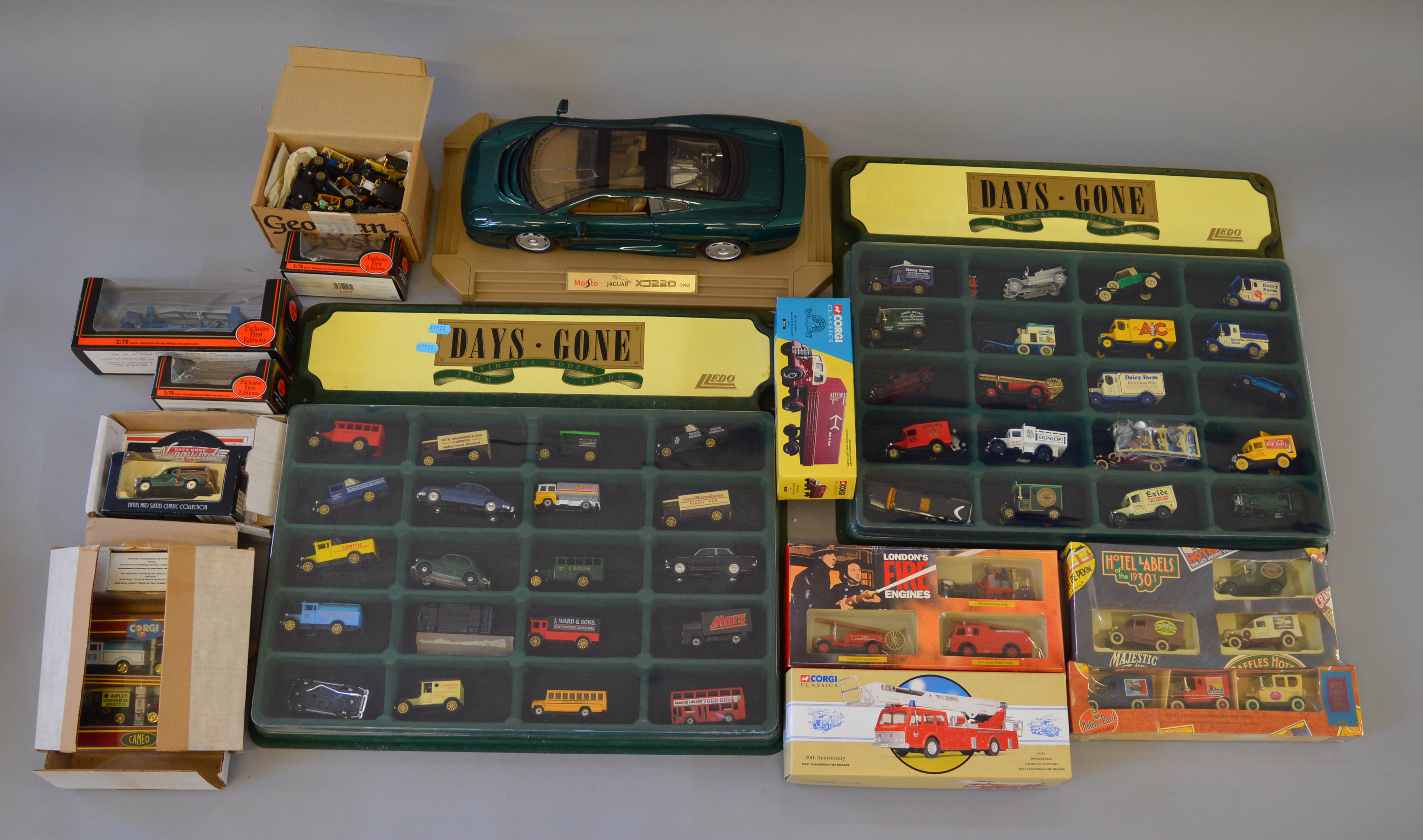 Quantity of boxed diecast models by EFE, Corgi and Lledo,