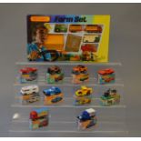 10 x Matchbox Superfast: #4 '57 Chevy; #63 4x4 Open Back Truck; #5 4x4 Jeep Off Road;