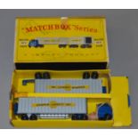 Matchbox Major pack M-9 Inter-State Double Freighter with yellow decals.