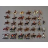 Selection of mounted figures by Britains and DeAgostini. Mostly G-VG. (approx.