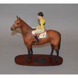 Beswick Connoisseur model of Arkle with Pat Taaffe Up