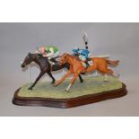 Border Fine Arts Figure Group, "The Final Furlong" Limited Edition 341/950,