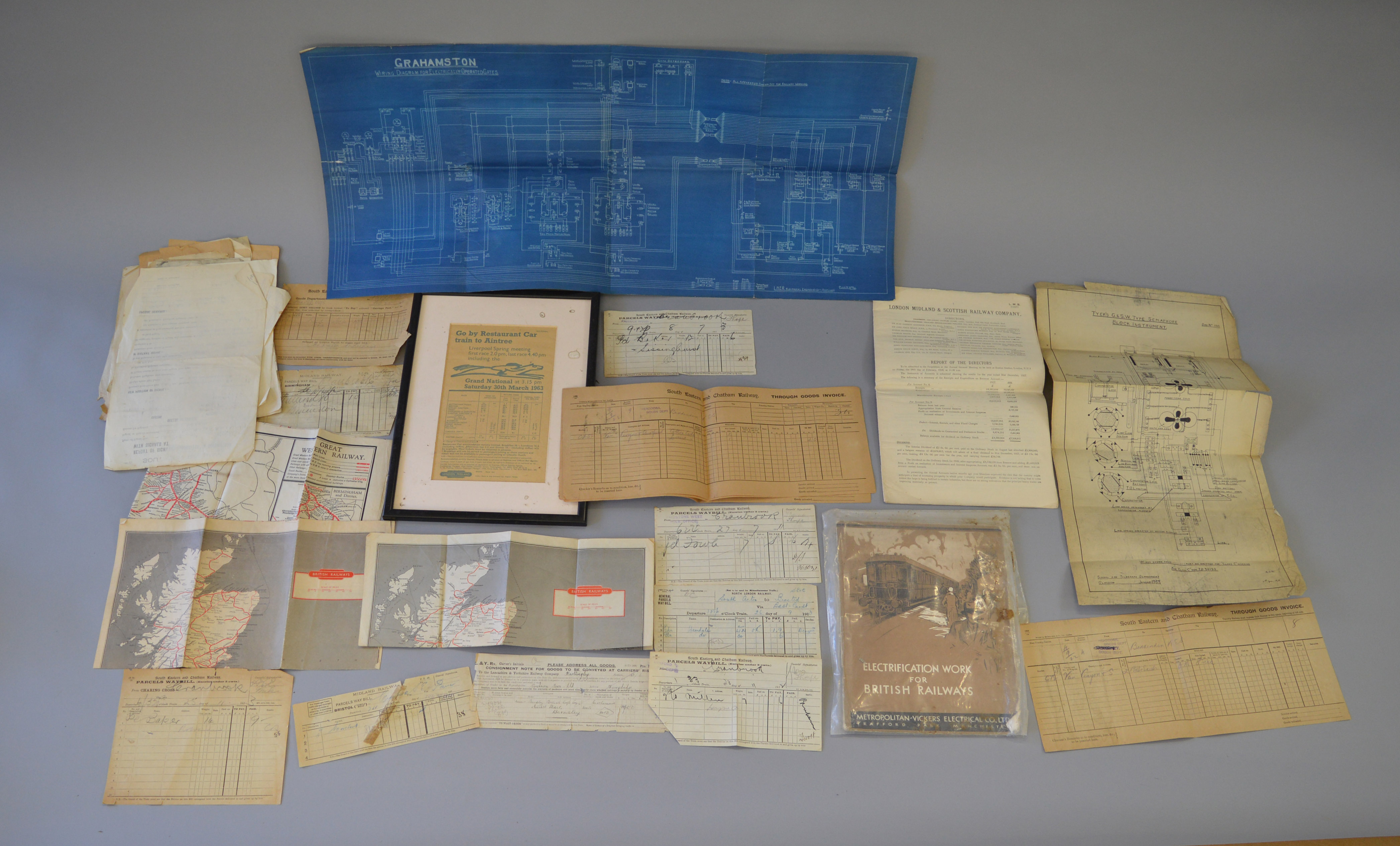 Railwayana: Quantity of parcels and waybills, mainly pre-grouping.