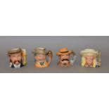 Complete set of 6 Royal Doulton The Wild West Collection Character Jugs: D6711; D6736; D6735; D6733;