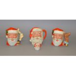 4 Royal Doulton Santa Claus Character Jugs: D 6675; D6704; D6668;