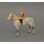 Beswick No. 1862 Dapple Grey horse number 12 with jockey.