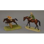 2 Border Fine Arts Figures, "Riding Out" No.