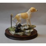 Border Fine Arts Figure Group depicting two dogs, Limited Edition 261/750,