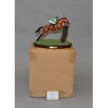 8 Kauto Star Limited Edition /500 Racehorse resin scultputes by Rachel D.