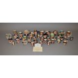 Approx 40 Royal Doulton Character Jugs of varying sizes