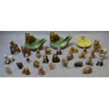 Quantity of Wade whimsies including 2 pipe stands with dog adornments (26)