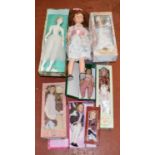 Large quantity of modern porcelain dolls (whole shelf)