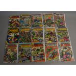 A collection of Marvel's The Defenders comics dating from the early 70's featuring Doctor Strange