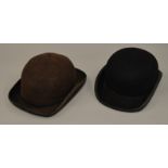 A Christies female bowler hat size 7 5/8 together with a similar Failsworth example (2)