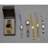 6 assorted quartz wristwatches