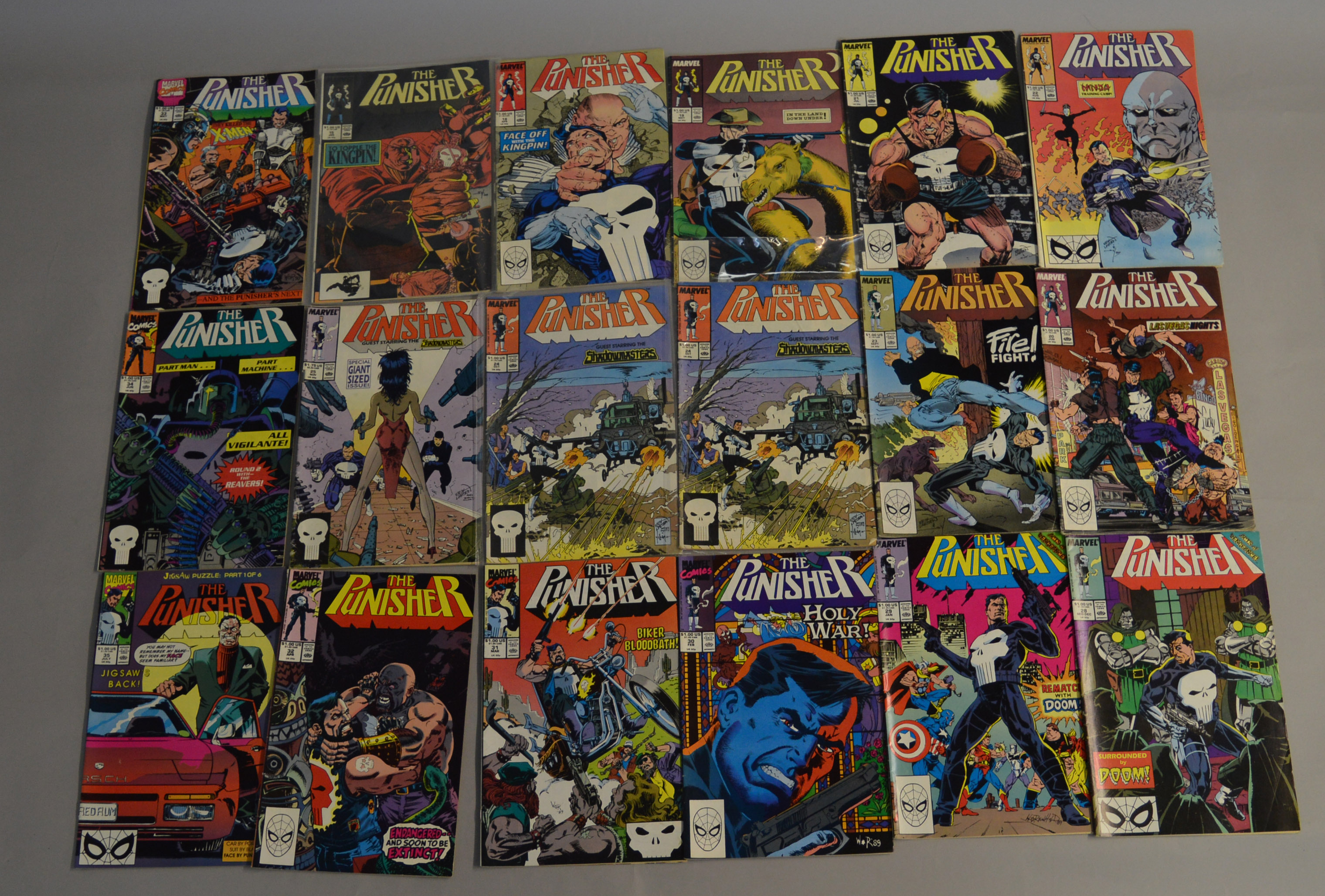 A collection of Marvel's Punisher comics.