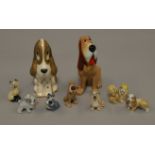 Wade Blow Up Trusty figure together with 7 Disney Whimsies and a Szeiler dog figure (9)