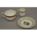 2 19th century Royal Worcester teacups together with a Mason's saucer (3)