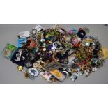 A large quantity of assorted costume jewellery