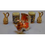 Interesting mixed lot of assorted ceramics including Glens, Masons, and other Russian/USSR ceramics.