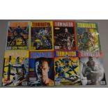 A collection of Trident's Terminator comics issues #1, #2, #3, #4, #5, #6,