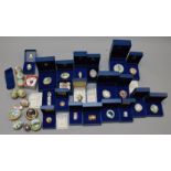 Quantity of assorted Halcyon Days enamel trinket boxes,