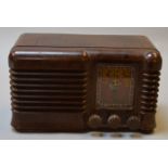 A bakelite radio