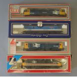 OO Gauge. Lima 4 x locomotives, various liveries. Class 73 73002, 73142, 73129 & Class 87 87022.