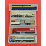 Five Tekno 1:50 scale haulage models. Boxed.